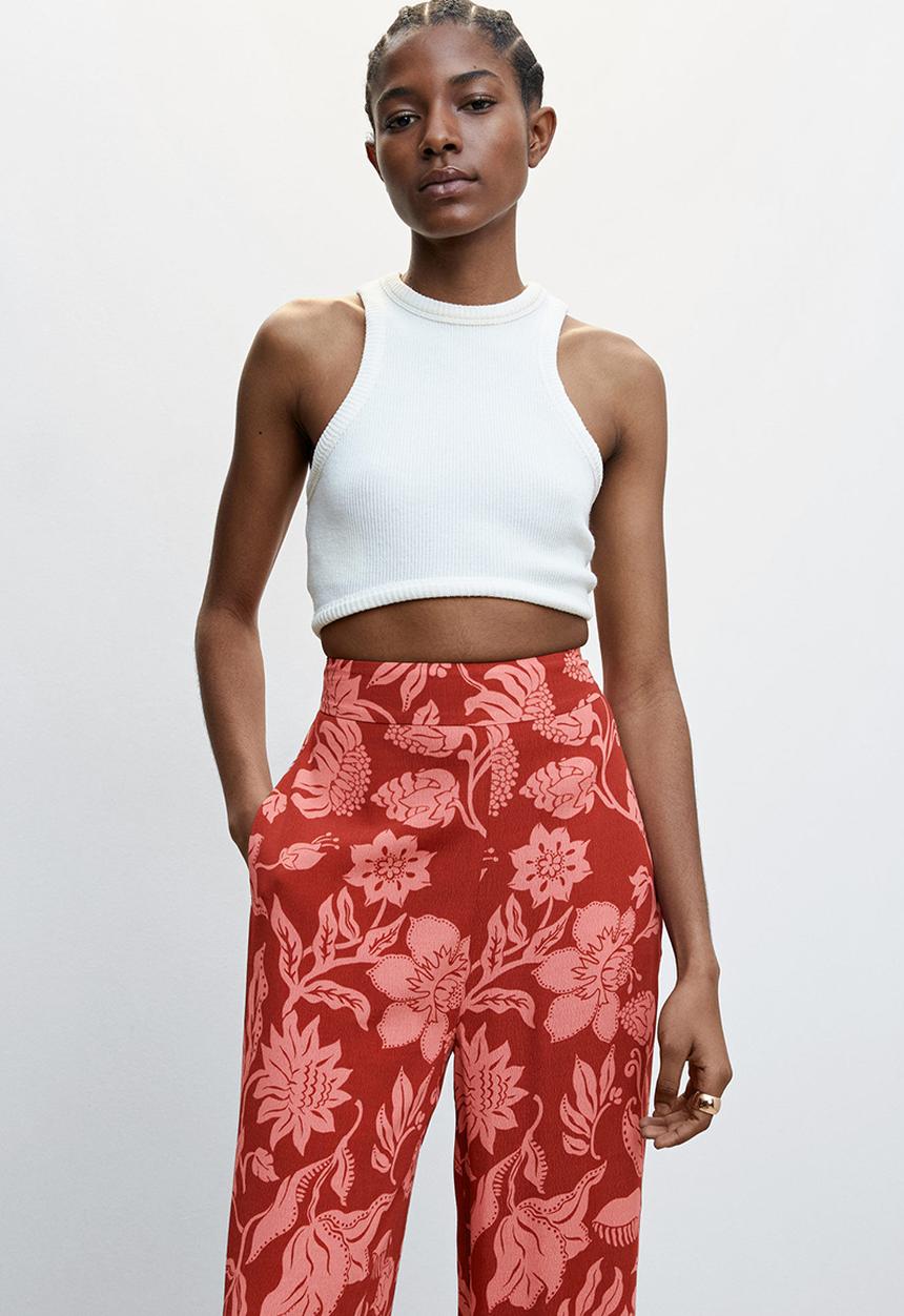 MANGO - Trousers claudie - pink