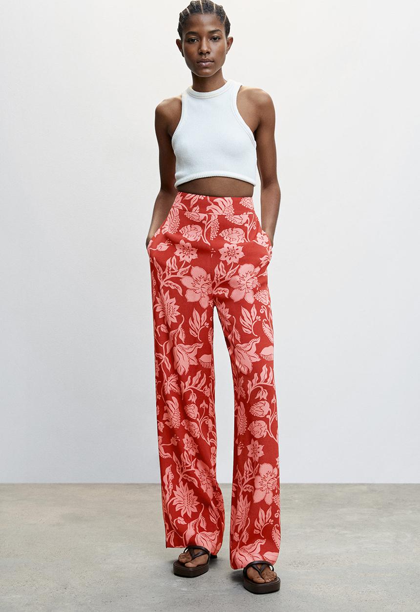 MANGO - Trousers claudie - pink