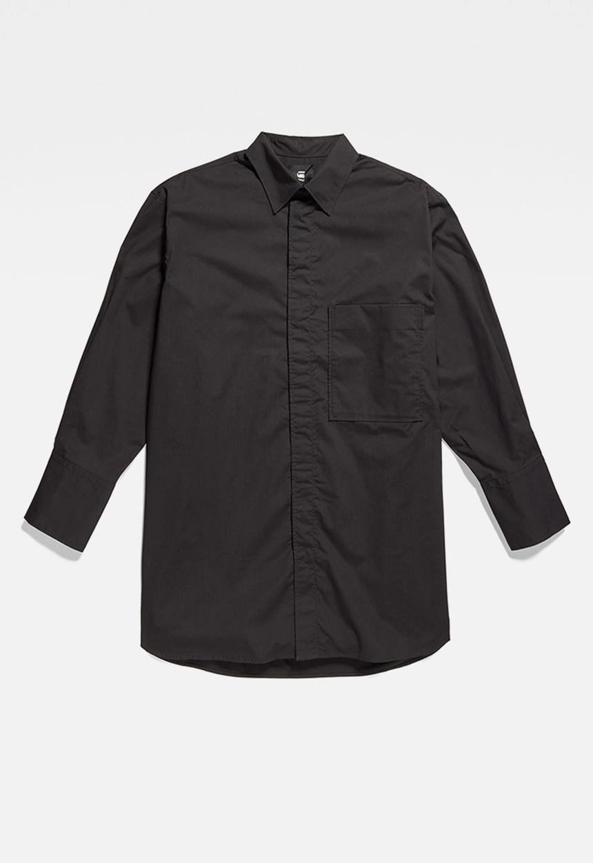 G-STAR - Oversized bf shirt - dk black