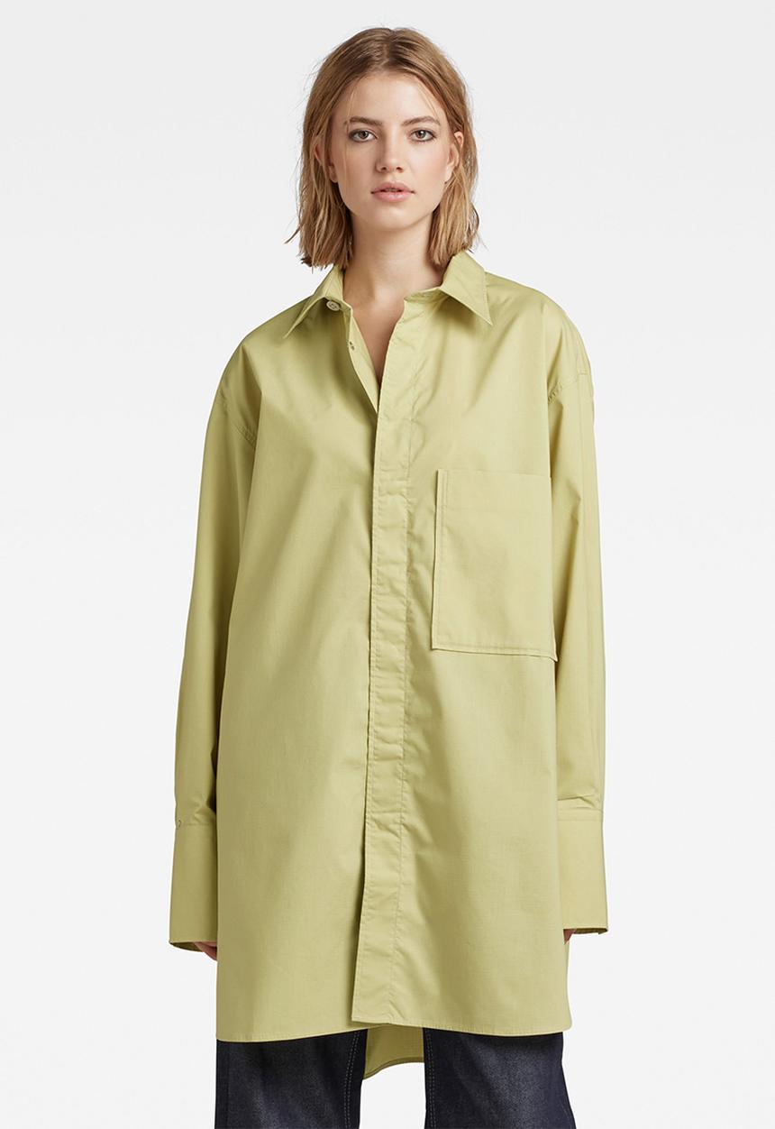 G-STAR - Oversized bf shirt - leek green