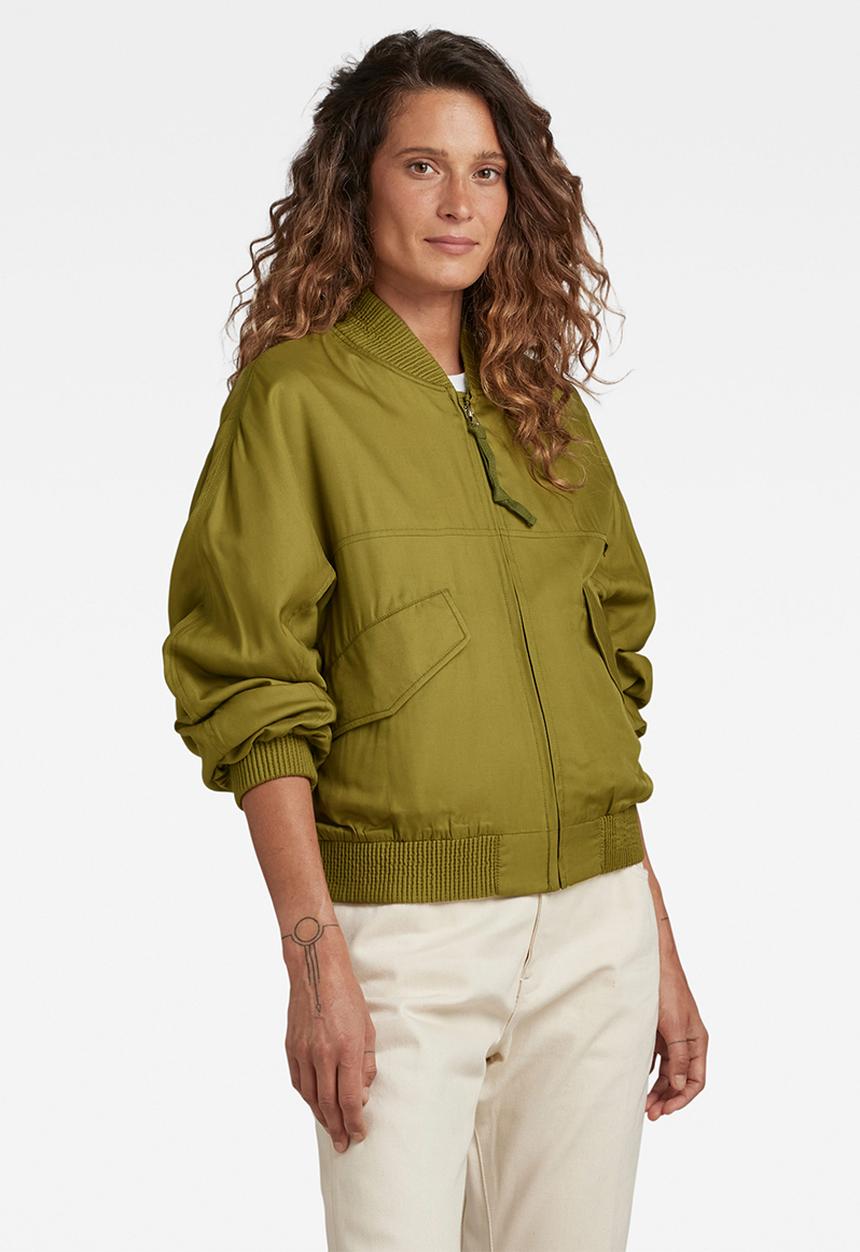 G-STAR - Everyday bomber overshirt - avocado