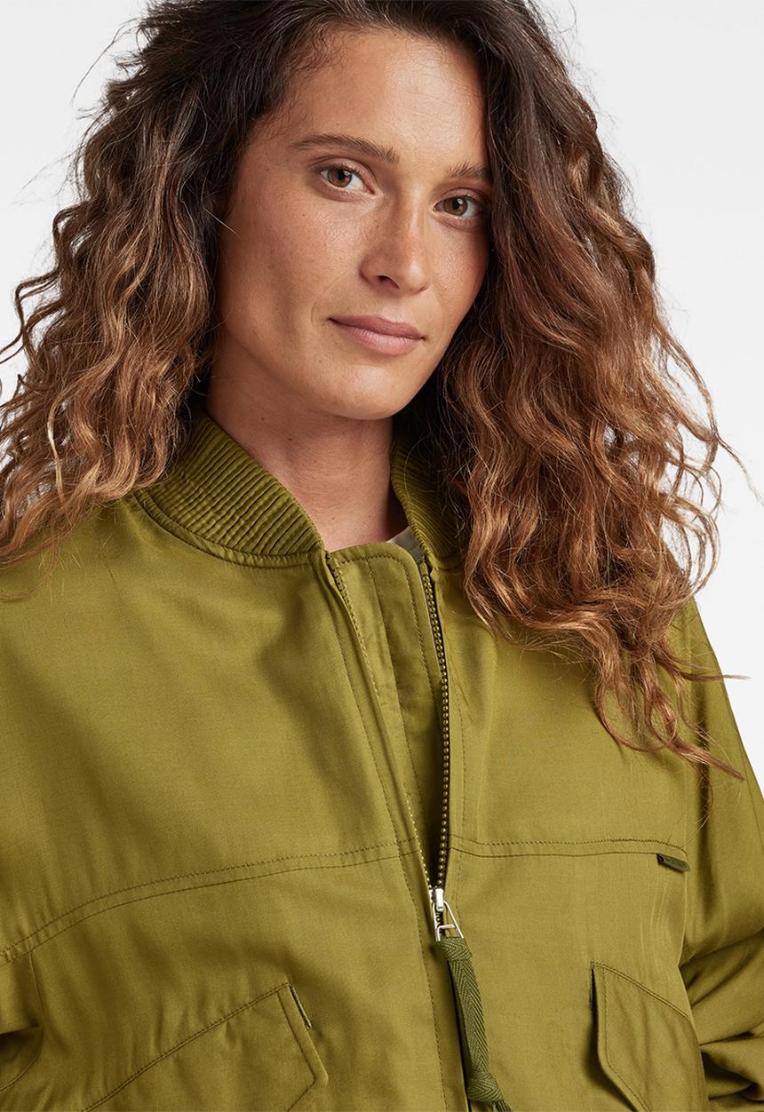 G-STAR - Everyday bomber overshirt - avocado