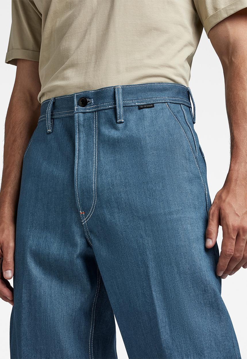 G-STAR - Modson straight chino quasar seagreen denim - raw denim