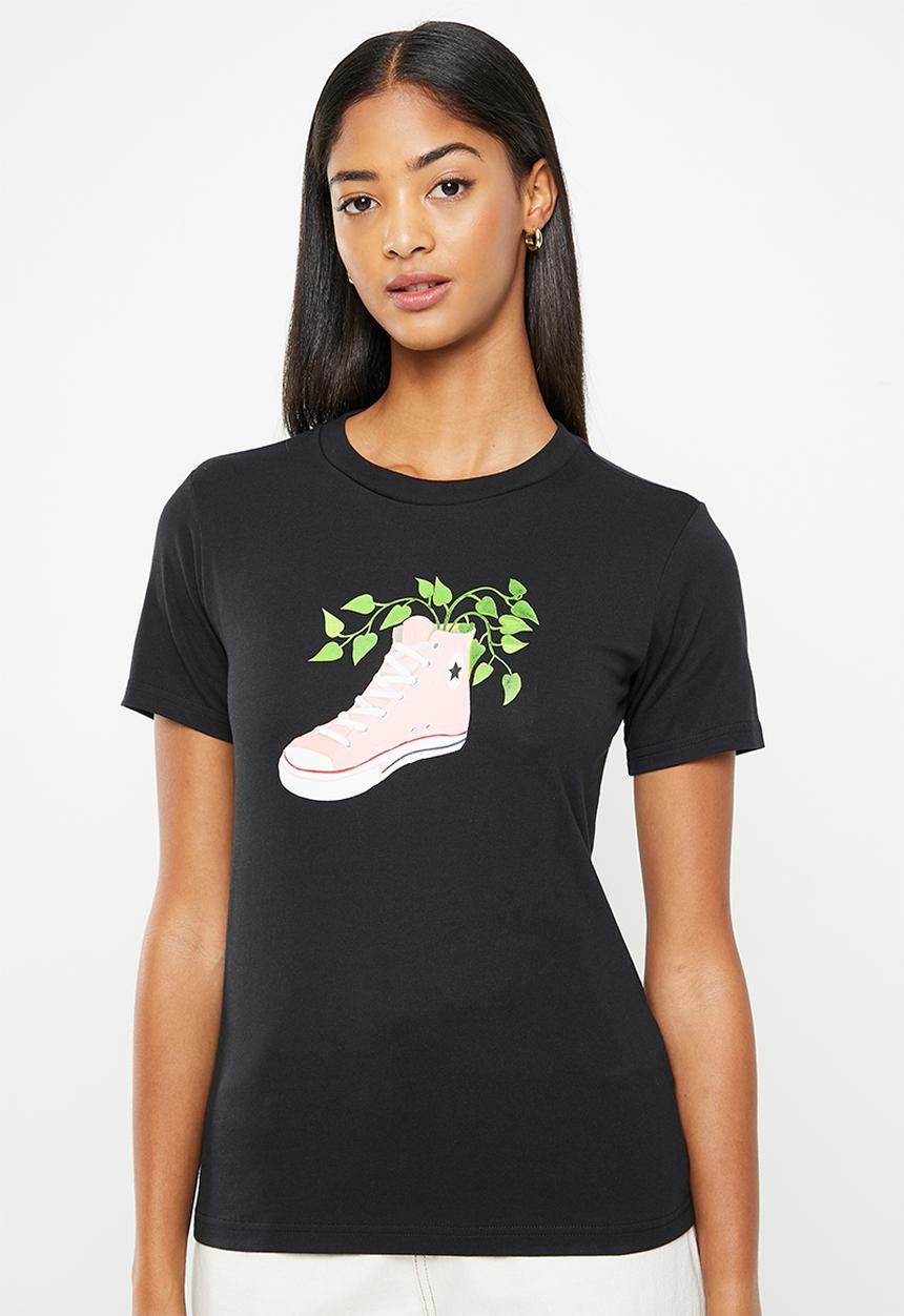 Converse - Let's grow sneaker tee - converse black