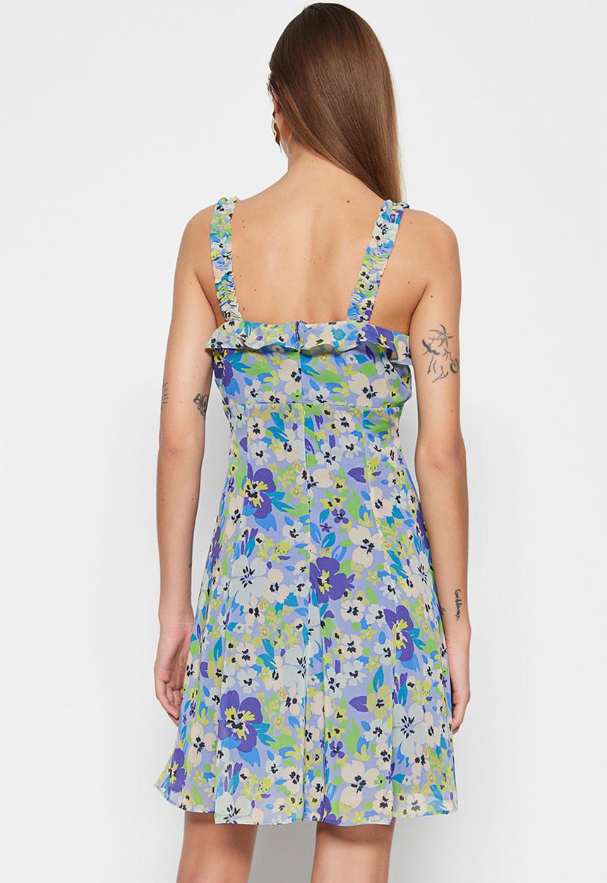 Trendyol - Frill bodice mini dress - lilac