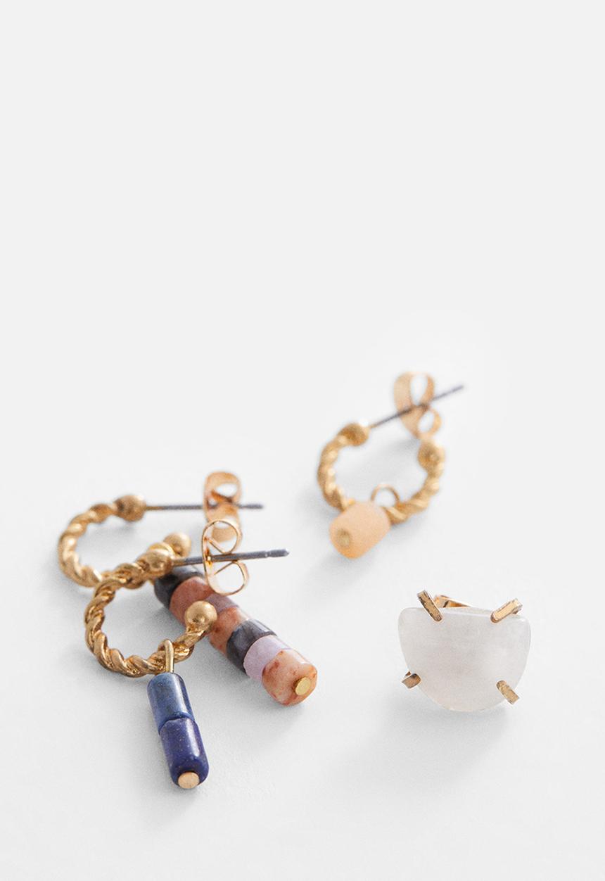 MANGO - Earrings jio - gold