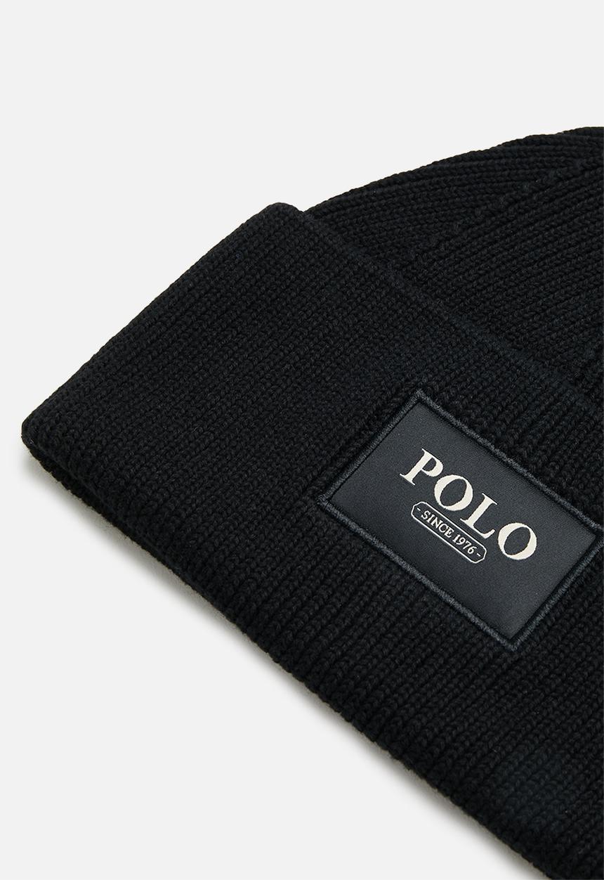 POLO - Wide cuff beanie - black 