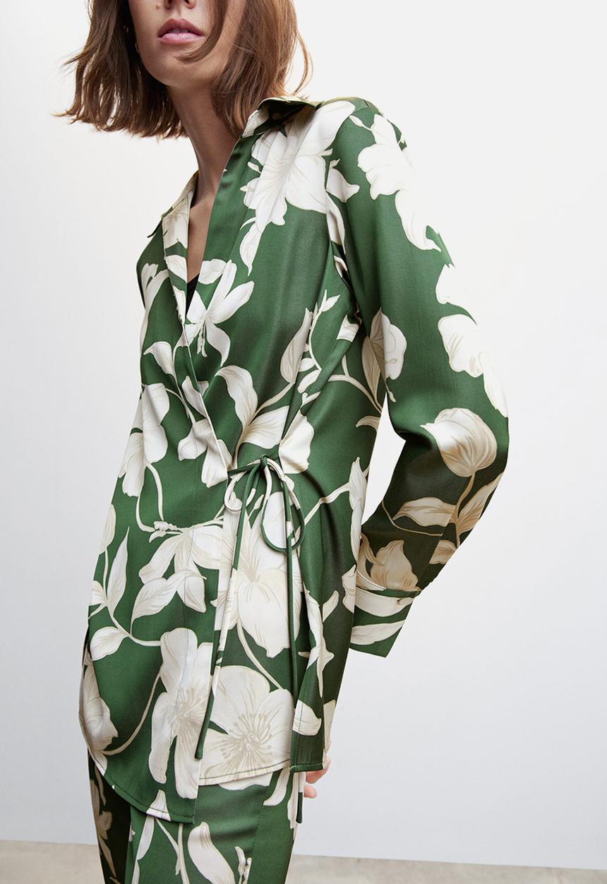 MANGO - Shirt grass - green