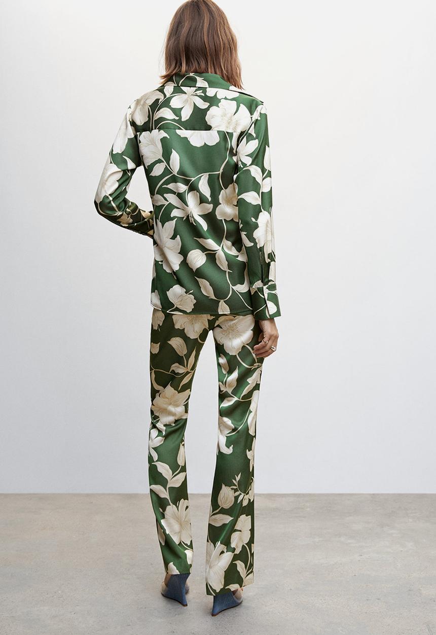MANGO - Shirt grass - green