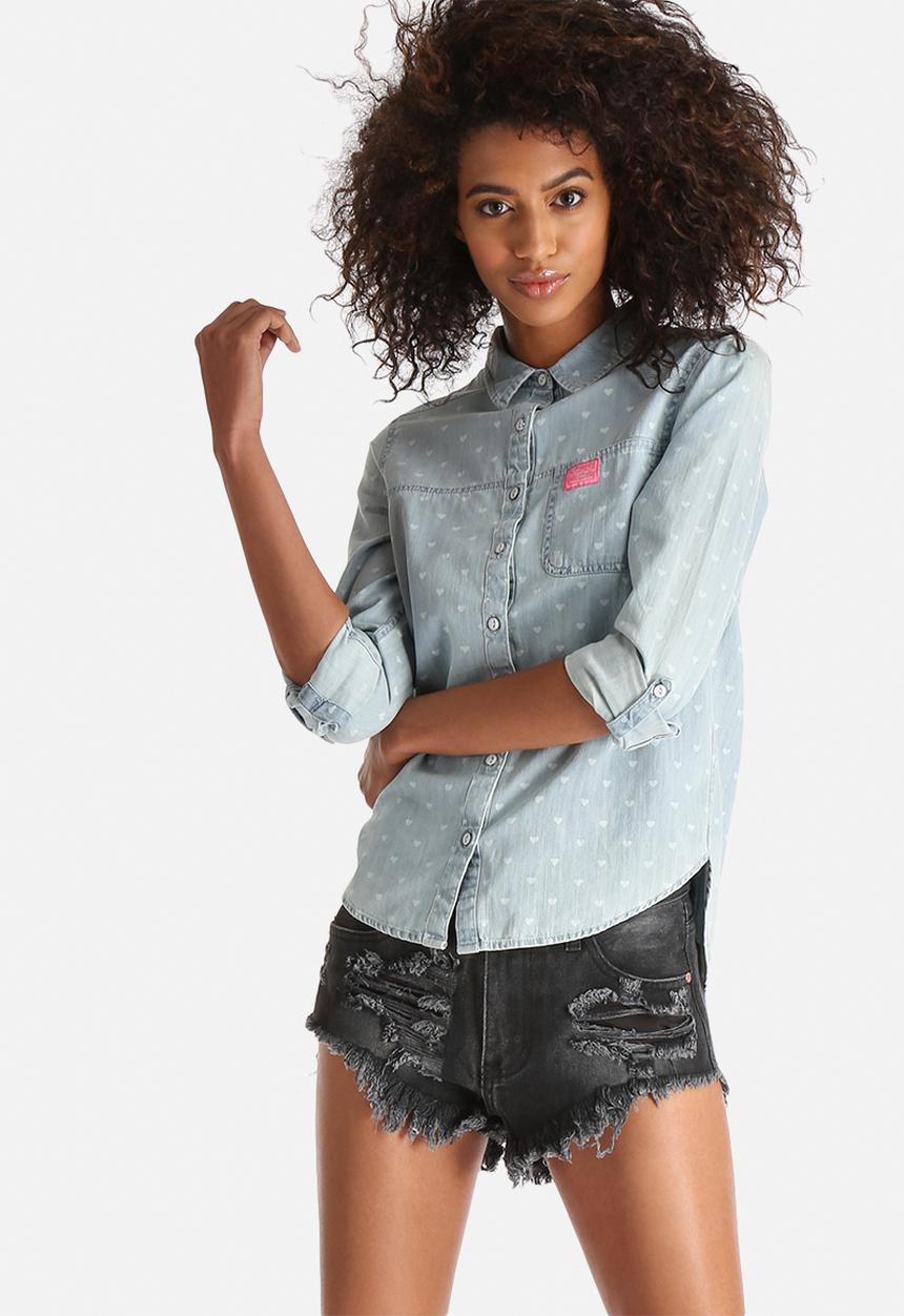 Superdry. - Denim Wash Shirt