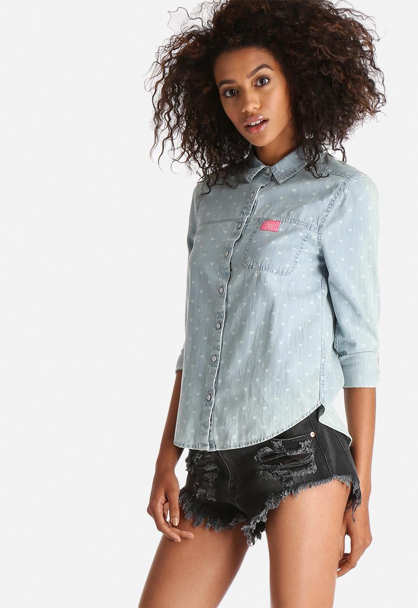 Superdry. - Denim Wash Shirt