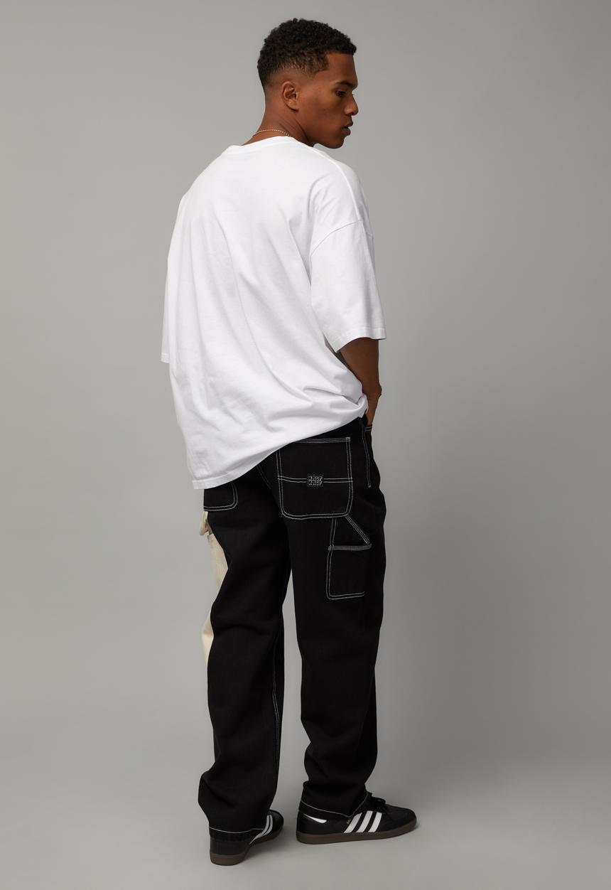 Cotton On - Splice painter baggy jean - splice black/ivory