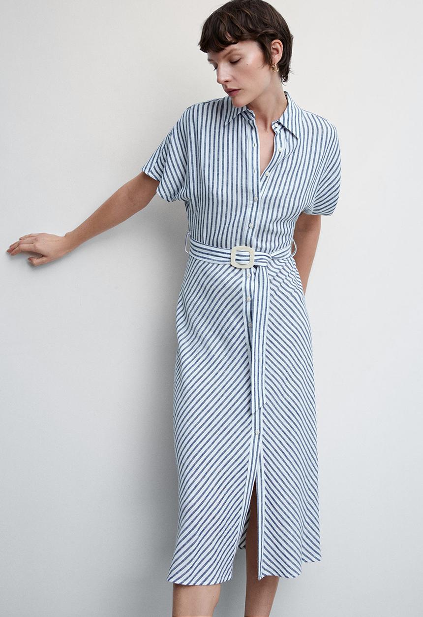MANGO - Dress patty - white
