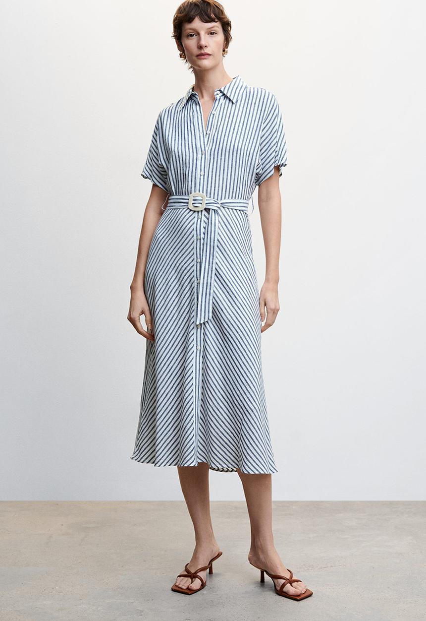MANGO - Dress patty - white