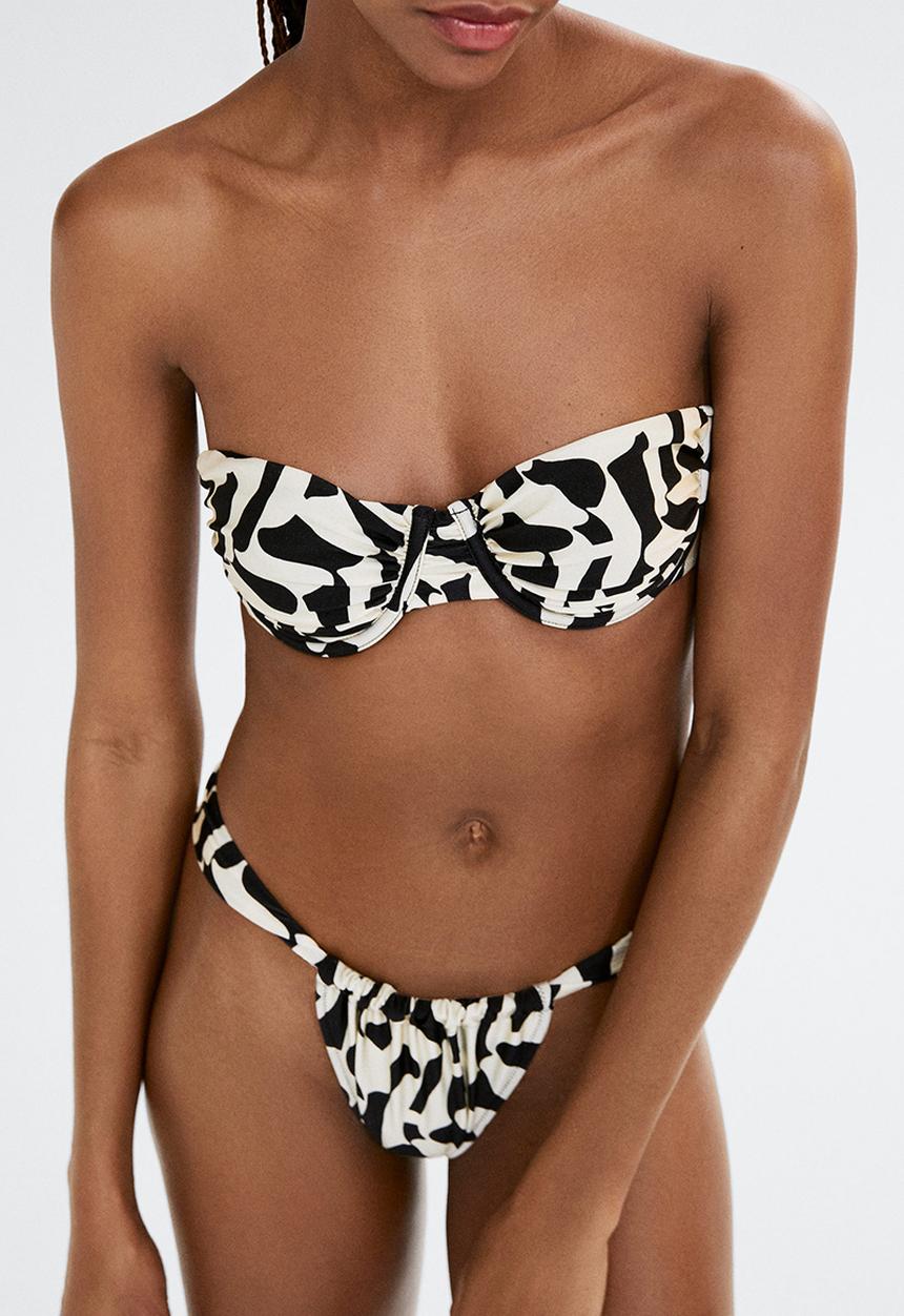 MANGO - Bikini top funky - black