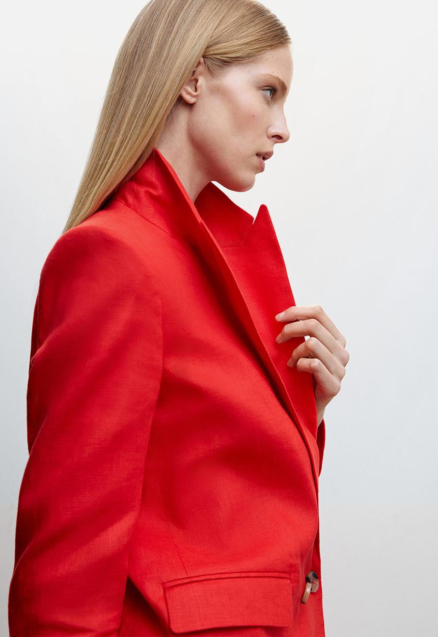 MANGO - Blazer tempoli - red