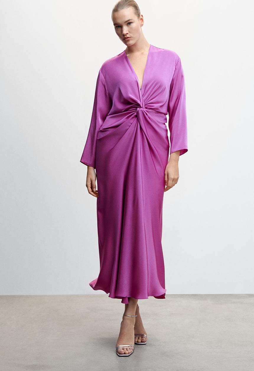 MANGO - Plus dress fresno - mid purple