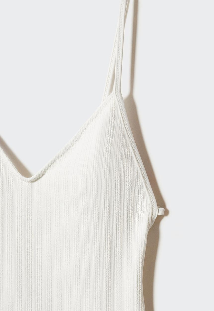 MANGO - Swimsuit positano - natural