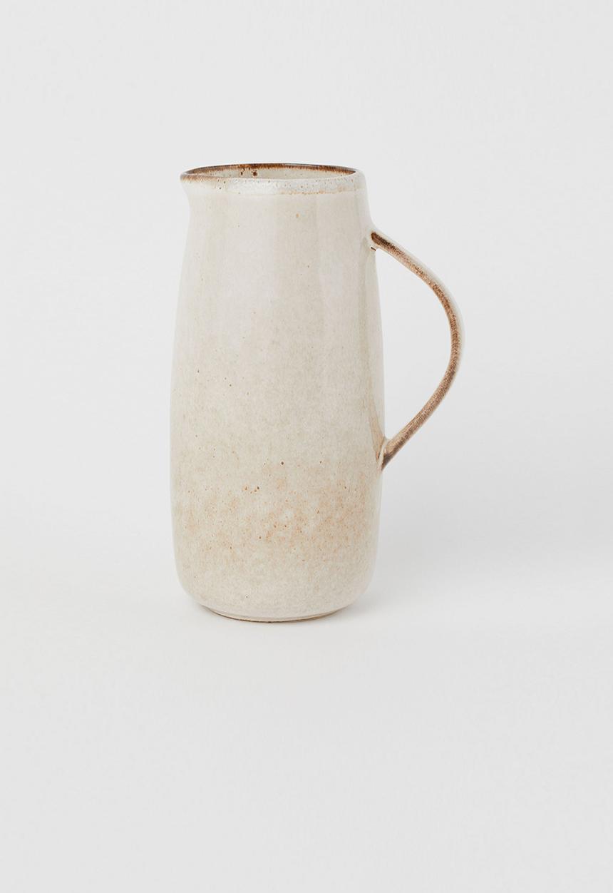 H&M - Stoneware jug - light beige