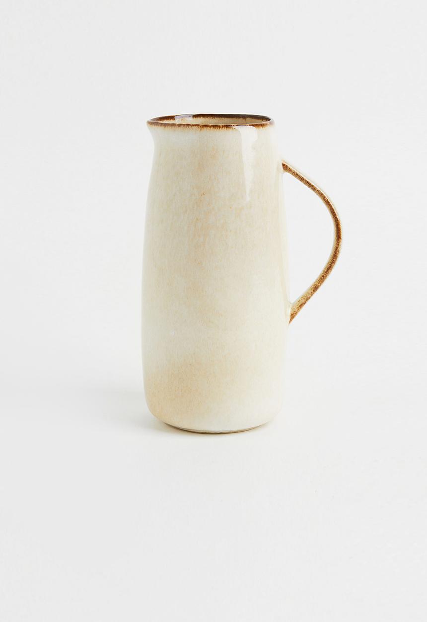 H&M - Stoneware jug - light beige