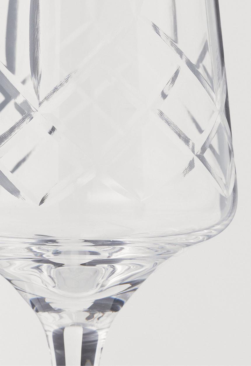 H&M - Champagne flute - clear glass 