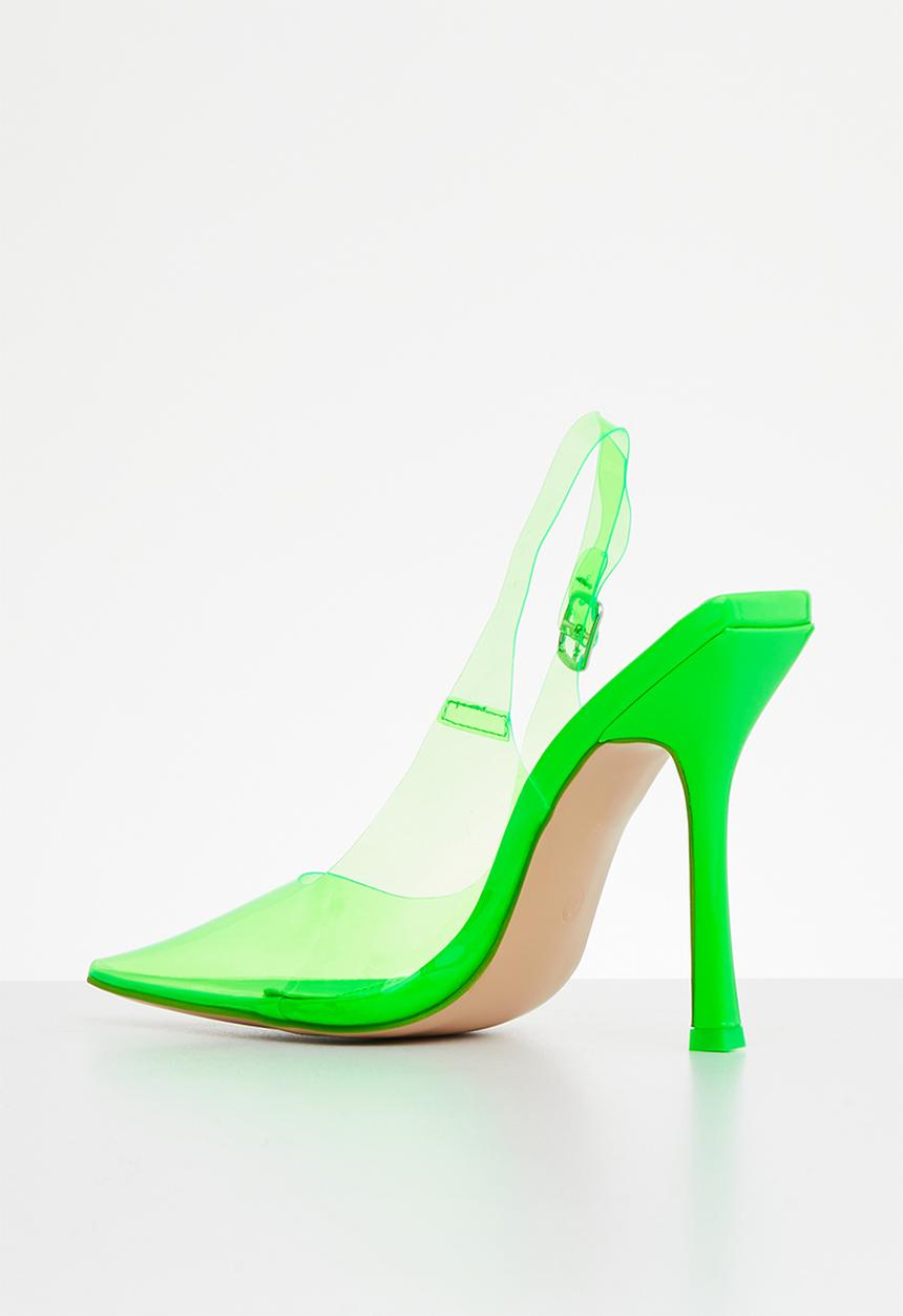 Public Desire - Infinity court heel - neon green