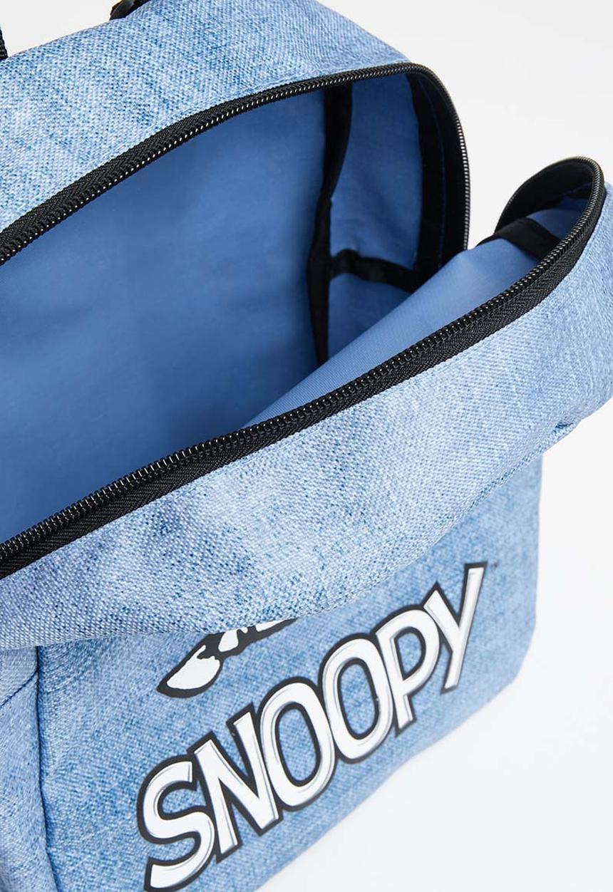 Pop Candy - Snoopy washington denim backpack - grey & blue 