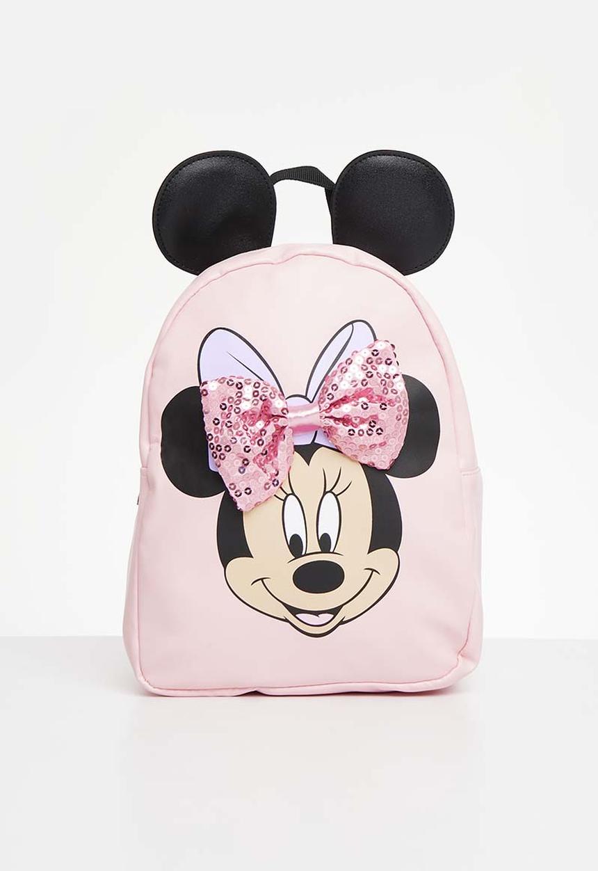 Pop Candy - Minniepastel sequins bow pu backpack - pink