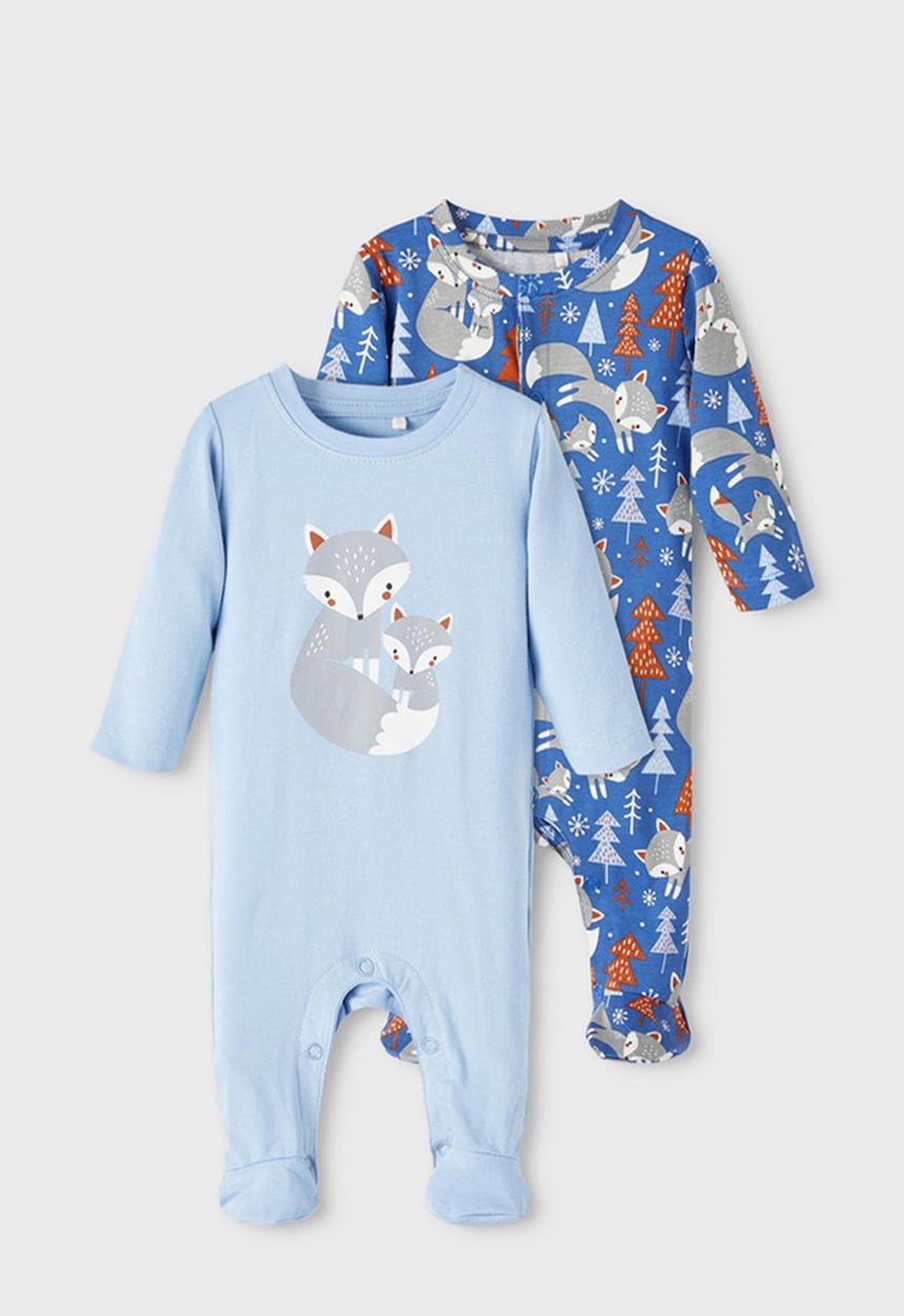 Name It - 2pk sleepsuit - blue