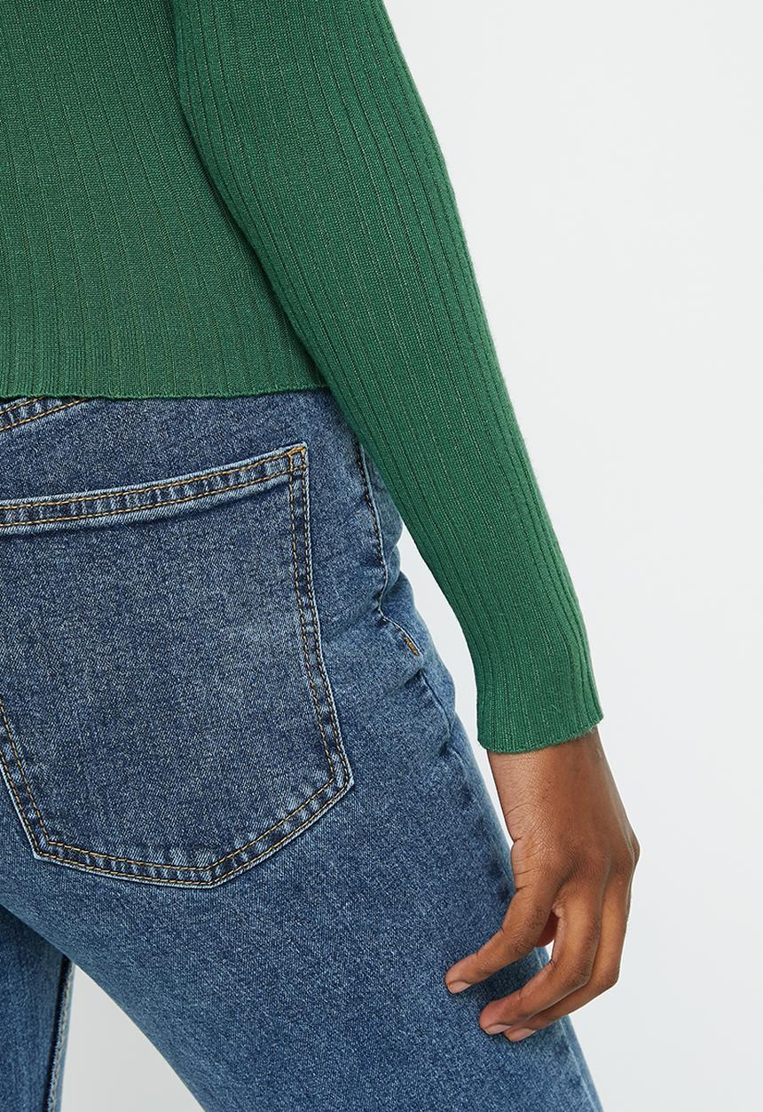 Cotton On - Urban rick mock neck top - deep green