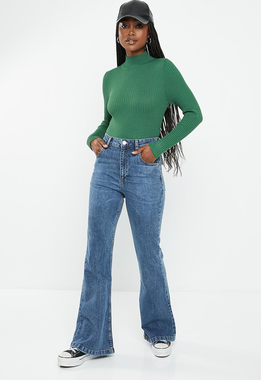Cotton On - Urban rick mock neck top - deep green