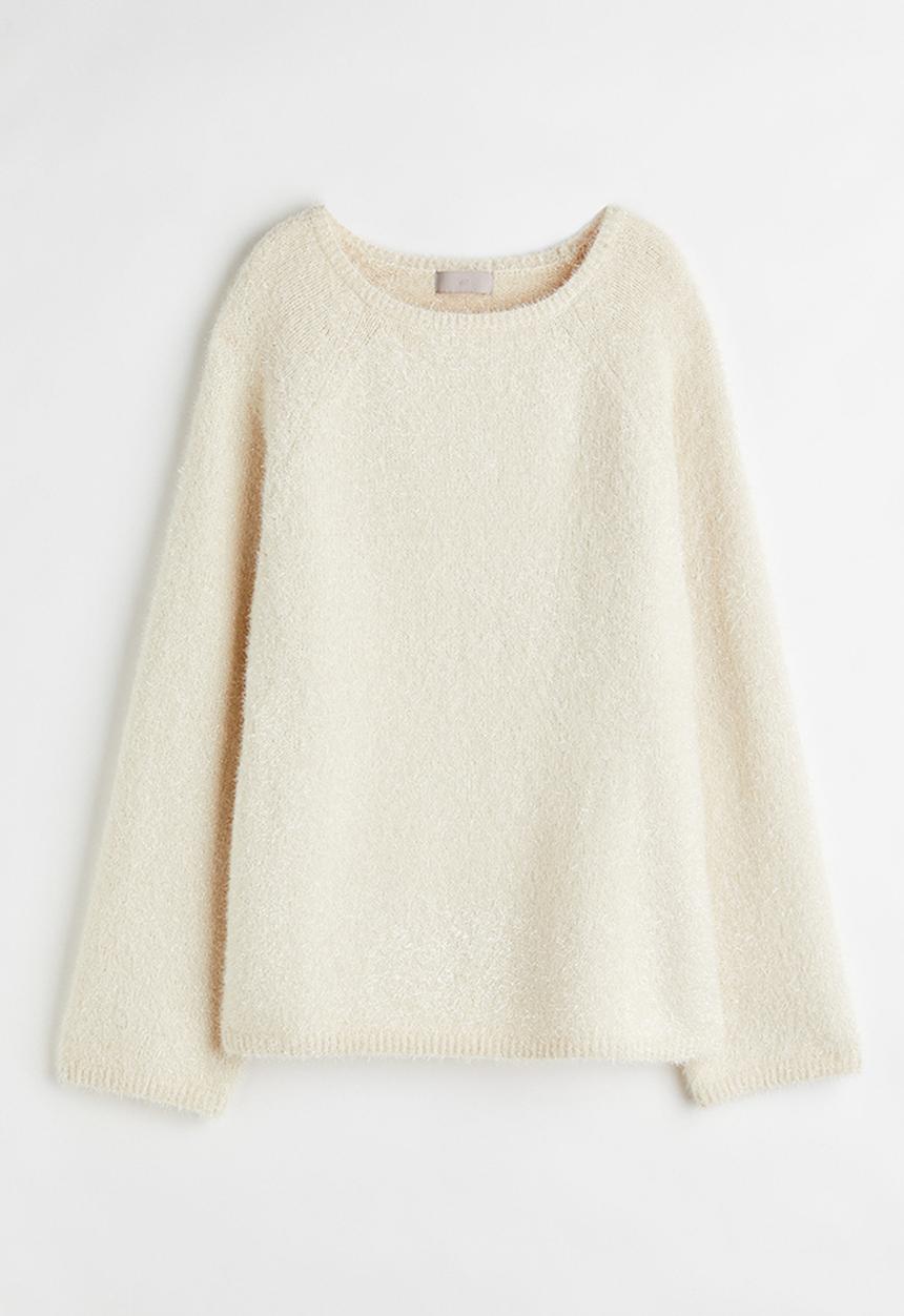 H&M - Oversized fluffy jumper - cream
