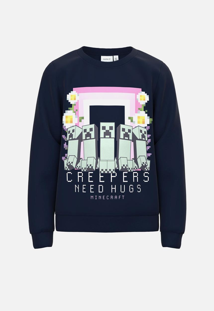 Name It - Minecraft sweat top - dark sapphire