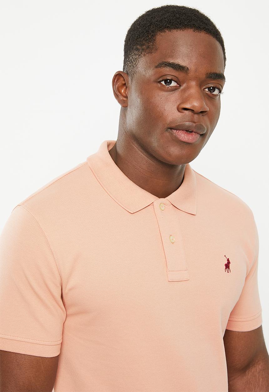 POLO - Mens pique short sleeve golfer - pink