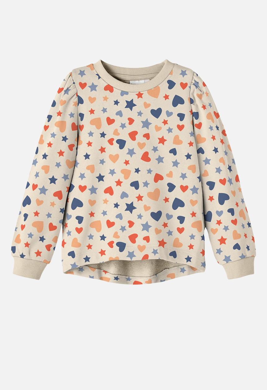 Name It - Nmfvianja long sleeve sweat bru tt - buttercream