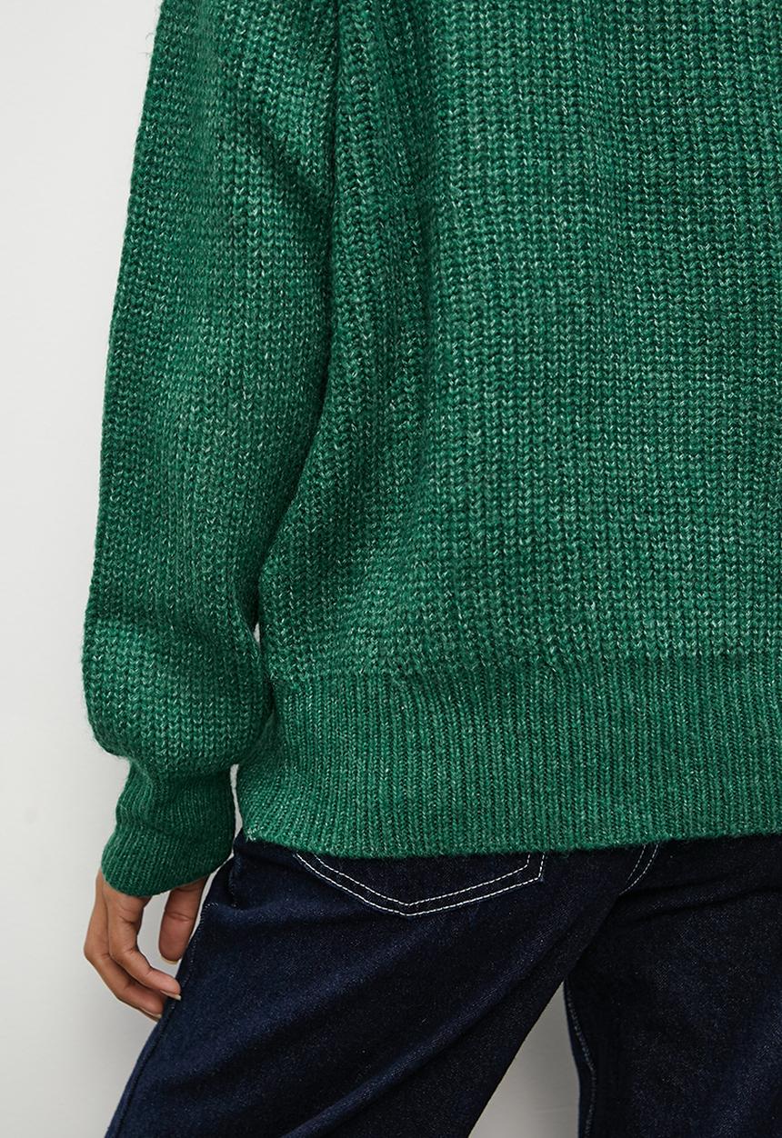 Superbalist - Rib diversion crew neck - bottle green