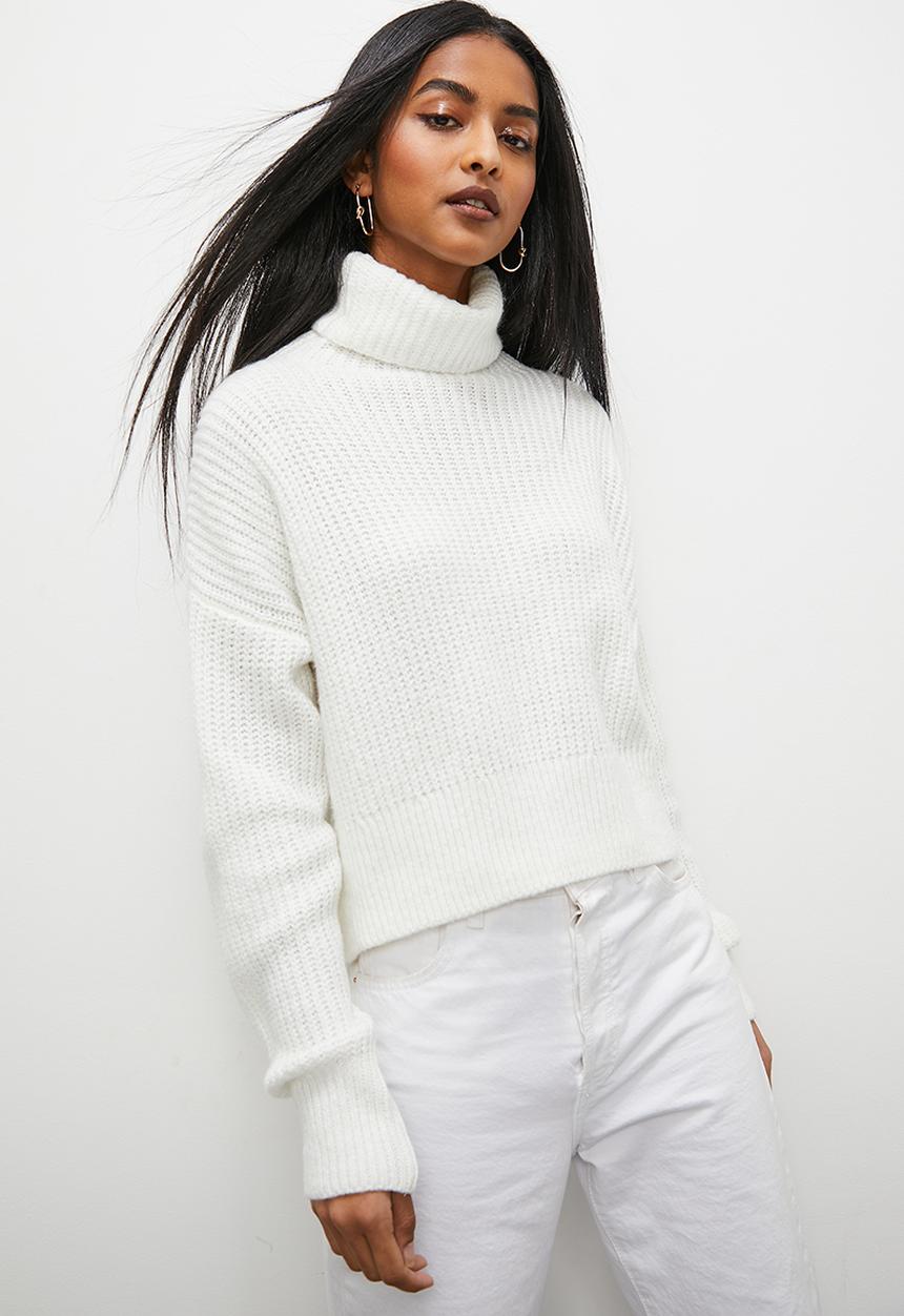 Superbalist - Meet n greet roll neck - white