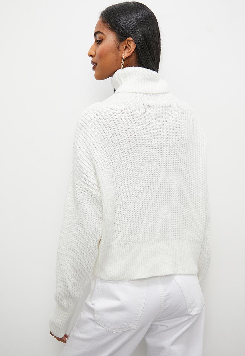 Superbalist - Meet n greet roll neck - white