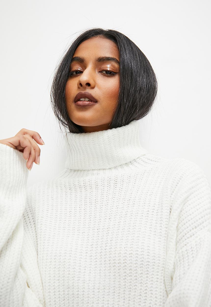 Superbalist - Meet n greet roll neck - white