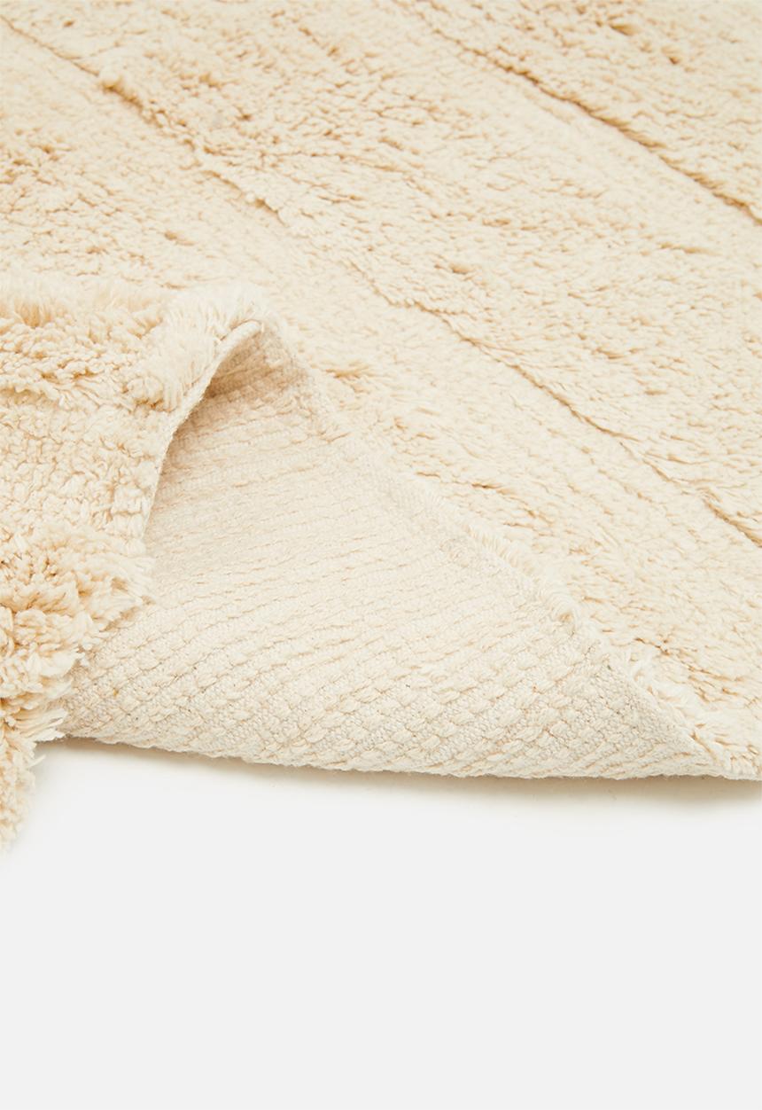 Sixth Floor - Stripe tufted runner - cream