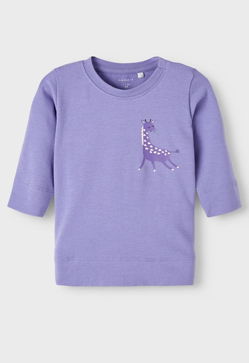Name It - Folie long sleeve top - aster purple
