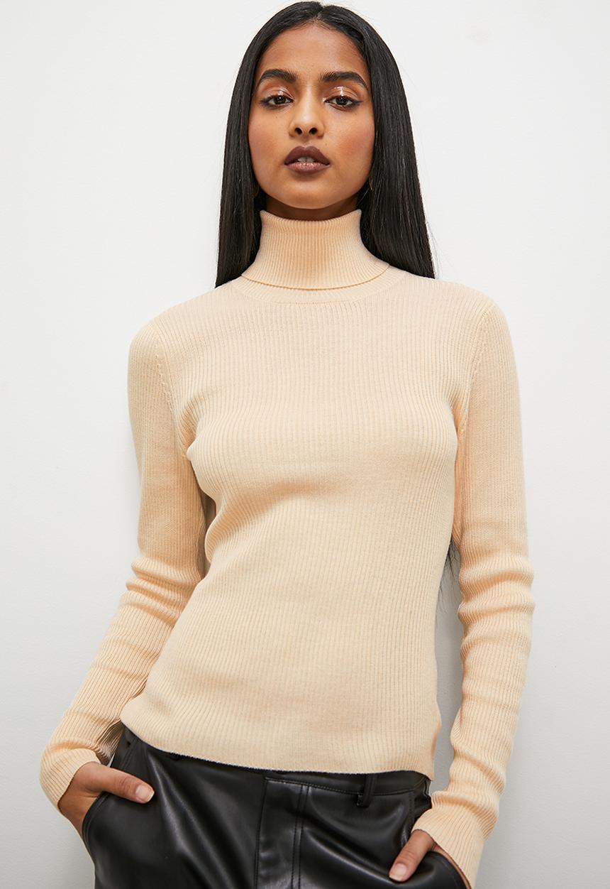 Superbalist - Skinny polo neck - oat