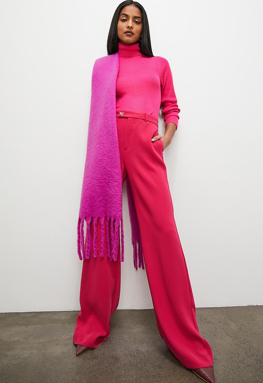 Superbalist - Skinny polo neck - cerise