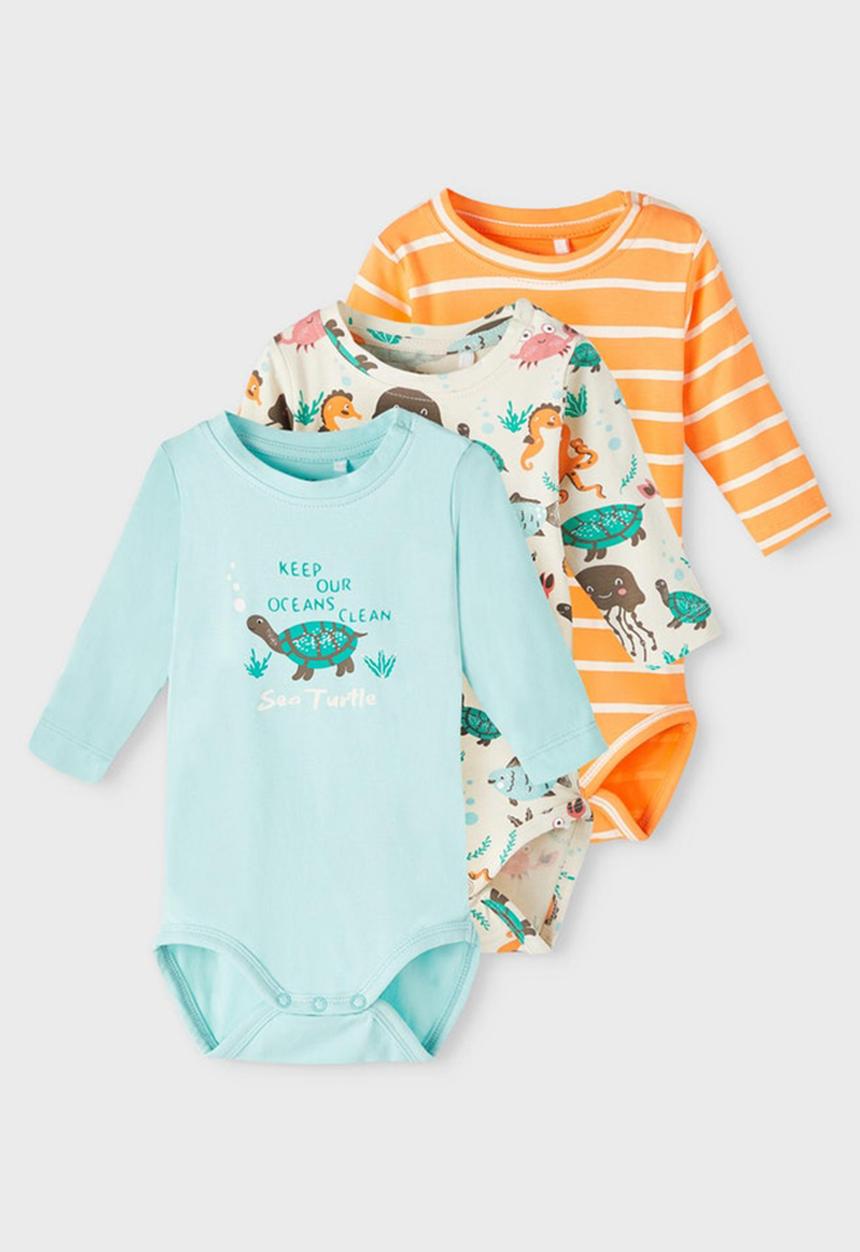 Name It - Ocean 3 pack long sleeve body - multi