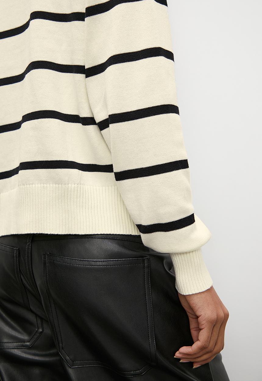 Superbalist - Breton stripe pull over - ecru based stripe
