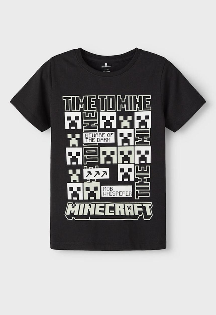 Name It - Nkmdrew minecraft short sleeve - black