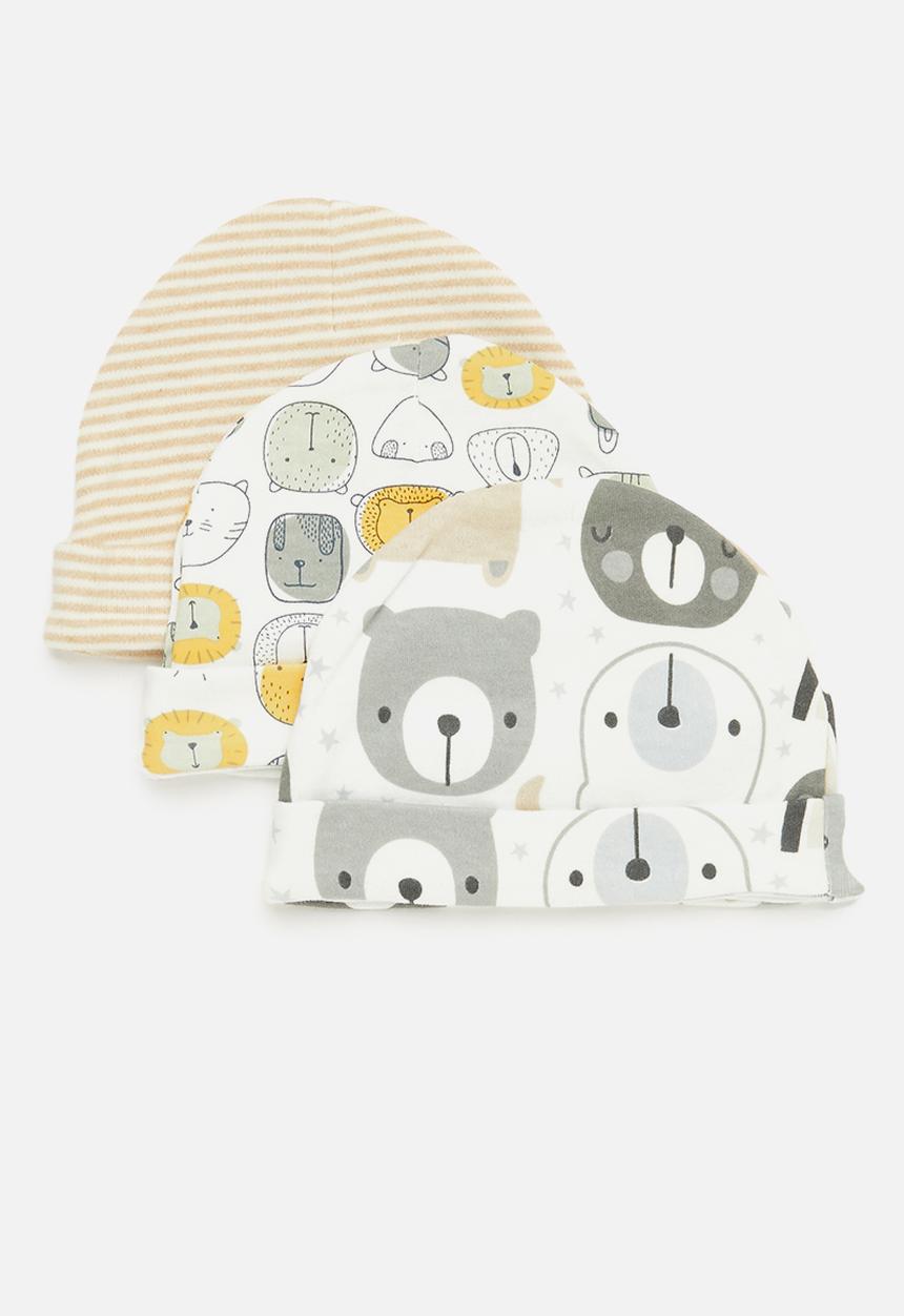 Pop Candy - Baby 3 pack beanie - multi