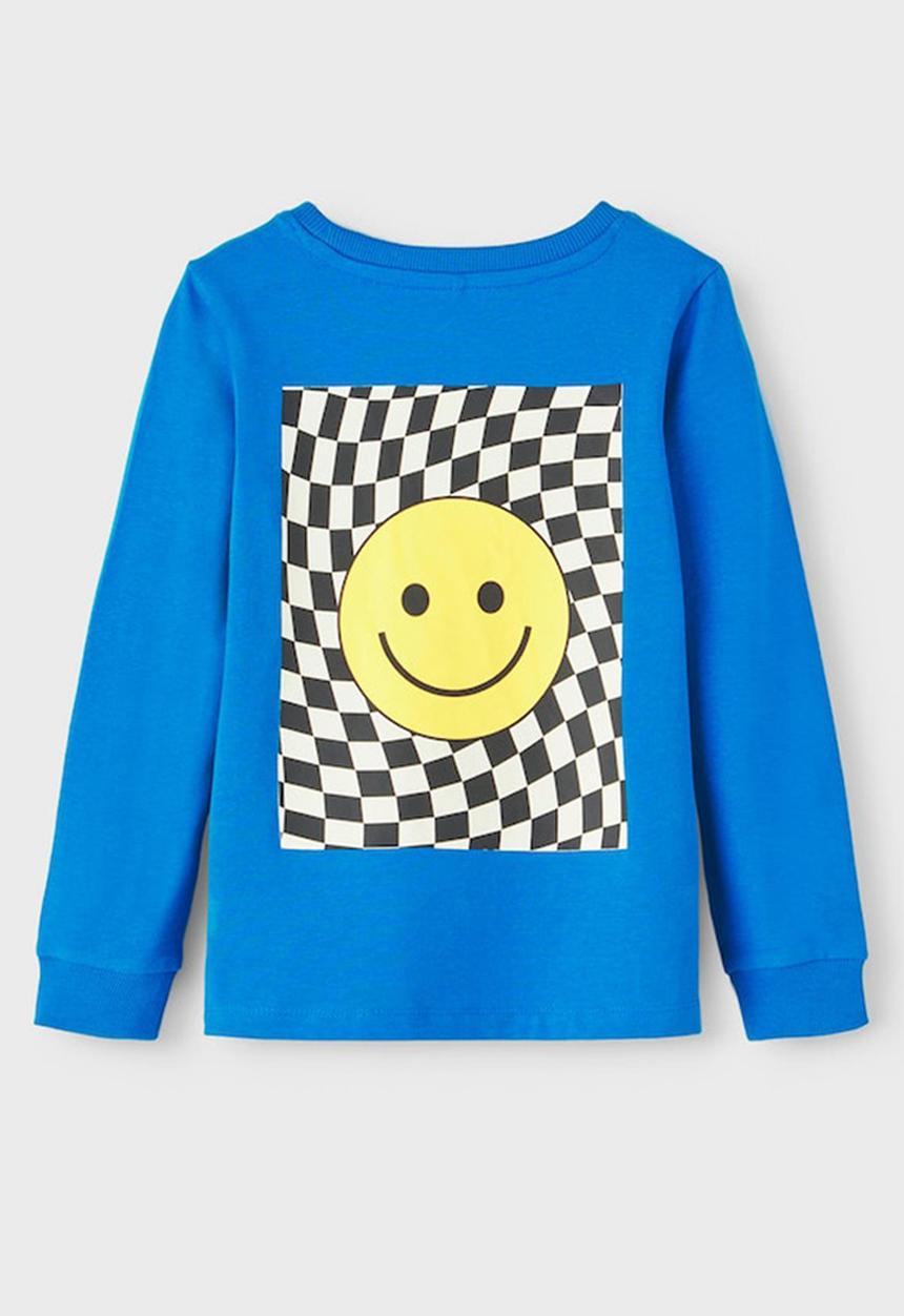 Name It - Benn new wave long sleeve top - imperial blue
