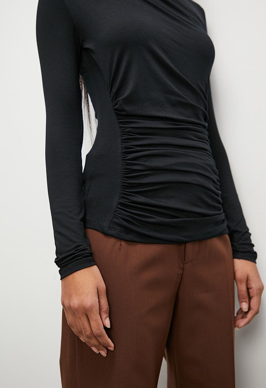 Superbalist - Wrap neck top - black