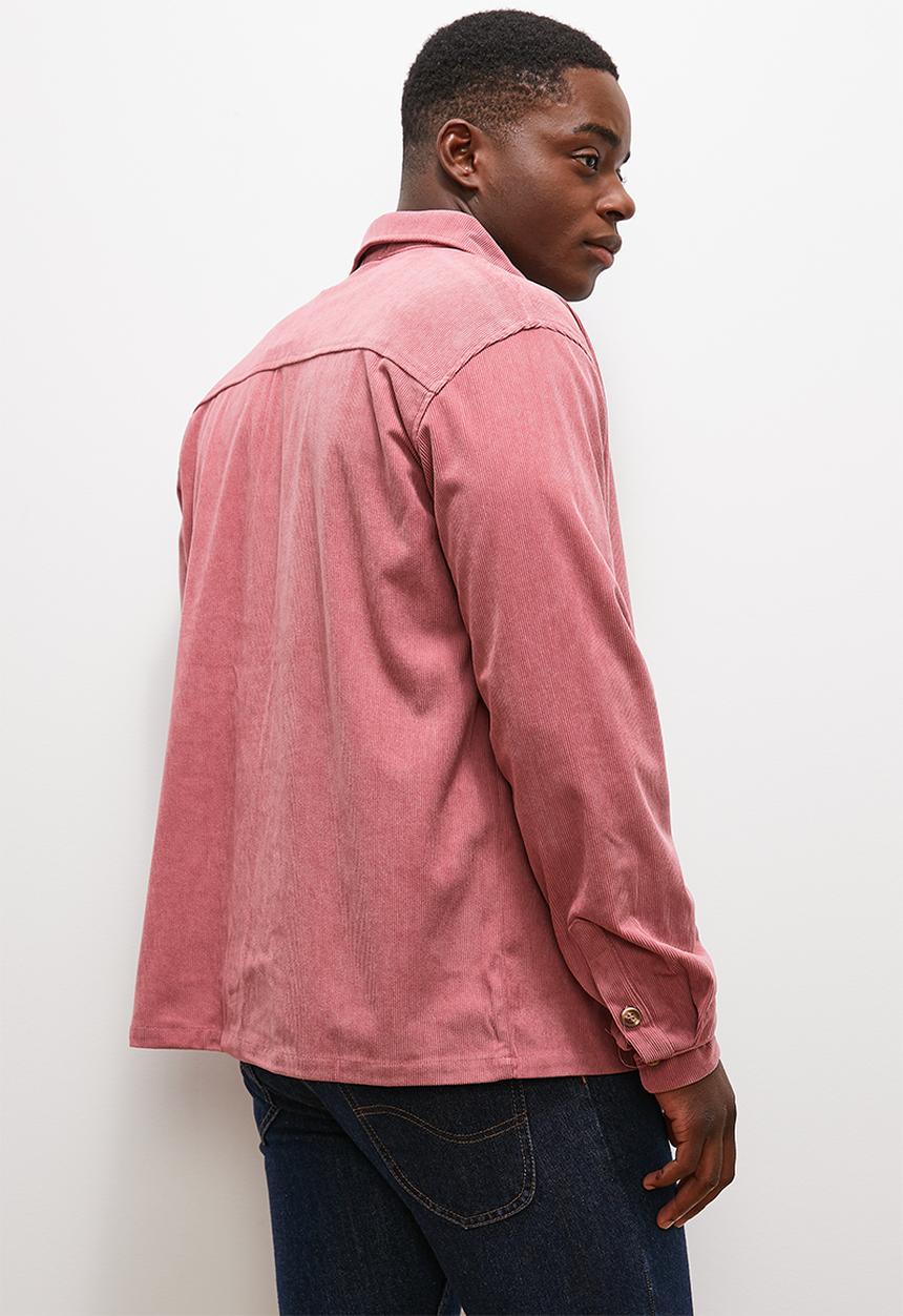 Lark & Crosse - Fine corduroy shirt - pink